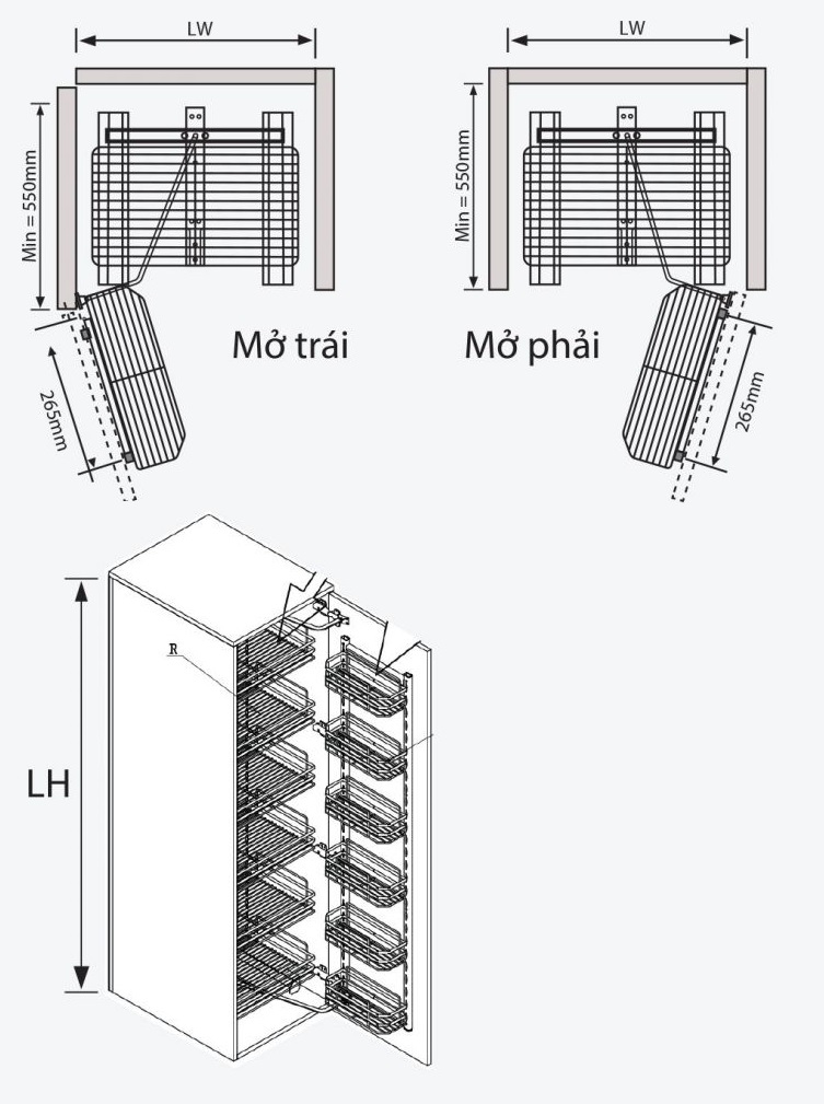 Kệ tủ đồ kh&ocirc; 6 tầng Inox 304 GARIS GSE645 GSE660